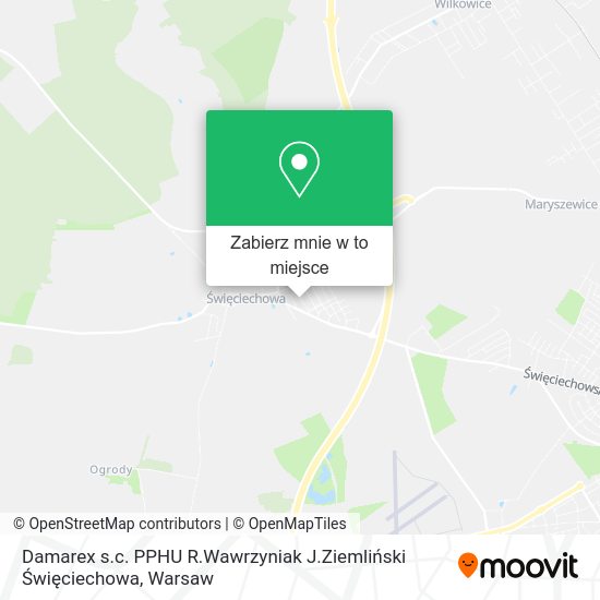 Mapa Damarex s.c. PPHU R.Wawrzyniak J.Ziemliński Święciechowa