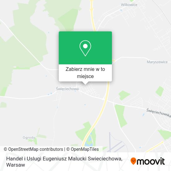 Mapa Handel i Uslugi Eugeniusz Malucki Swieciechowa