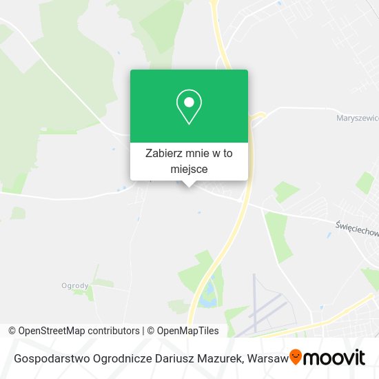 Mapa Gospodarstwo Ogrodnicze Dariusz Mazurek