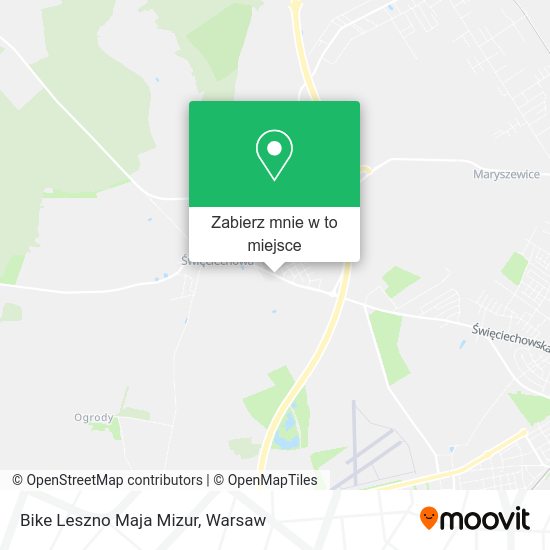 Mapa Bike Leszno Maja Mizur