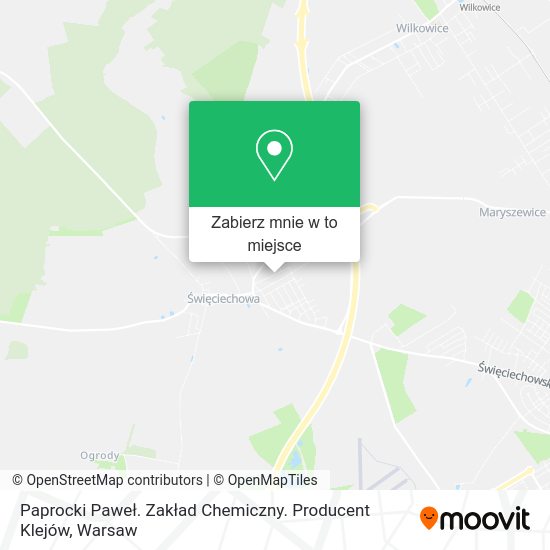 Mapa Paprocki Paweł. Zakład Chemiczny. Producent Klejów