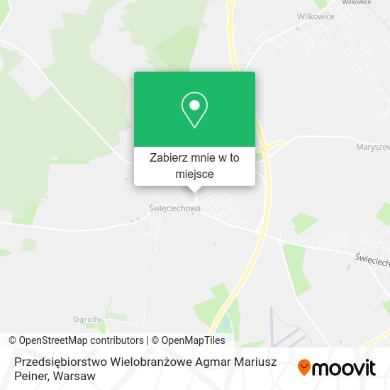 Mapa Przedsiębiorstwo Wielobranżowe Agmar Mariusz Peiner