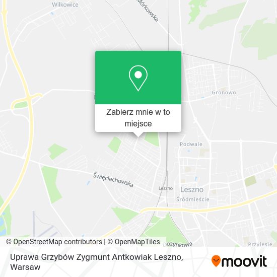 Mapa Uprawa Grzybów Zygmunt Antkowiak Leszno