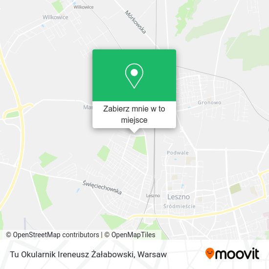 Mapa Tu Okularnik Ireneusz Żałabowski