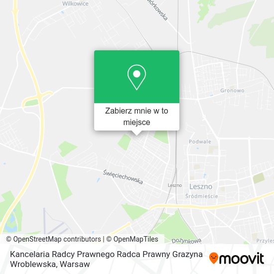 Mapa Kancelaria Radcy Prawnego Radca Prawny Grazyna Wroblewska