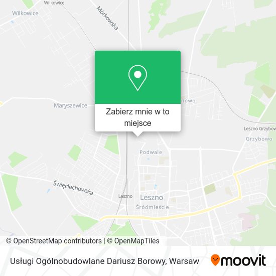 Mapa Usługi Ogólnobudowlane Dariusz Borowy