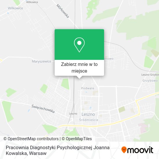 Mapa Pracownia Diagnostyki Psychologicznej Joanna Kowalska