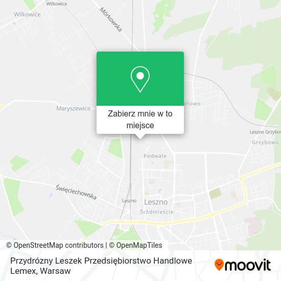 Mapa Przydrózny Leszek Przedsiębiorstwo Handlowe Lemex