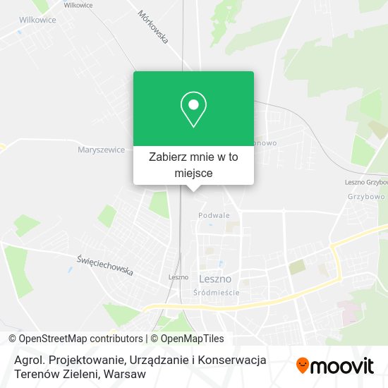 Mapa Agrol. Projektowanie, Urządzanie i Konserwacja Terenów Zieleni