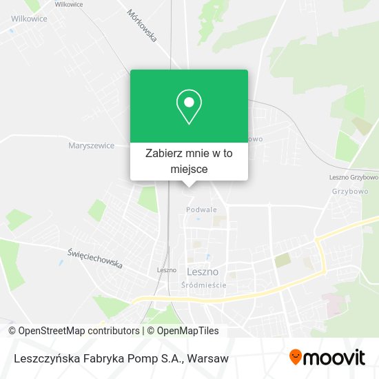 Mapa Leszczyńska Fabryka Pomp S.A.