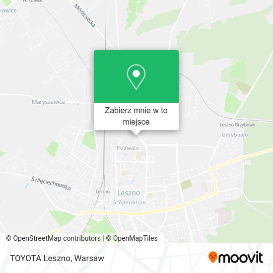 Mapa TOYOTA Leszno