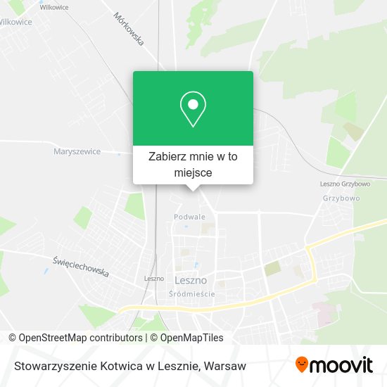 Mapa Stowarzyszenie Kotwica w Lesznie