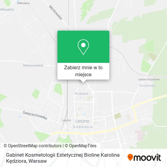 Mapa Gabinet Kosmetologii Estetycznej Bioline Karolina Kędziora