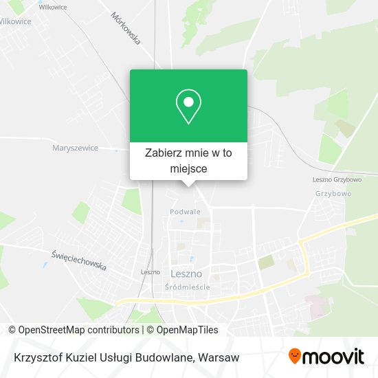 Mapa Krzysztof Kuziel Usługi Budowlane