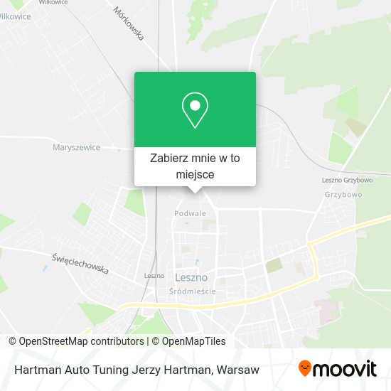 Mapa Hartman Auto Tuning Jerzy Hartman