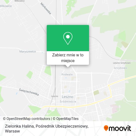 Mapa Zielonka Halina, Pośrednik Ubezpieczeniowy