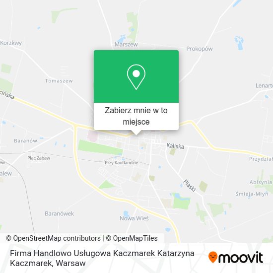 Mapa Firma Handlowo Usługowa Kaczmarek Katarzyna Kaczmarek