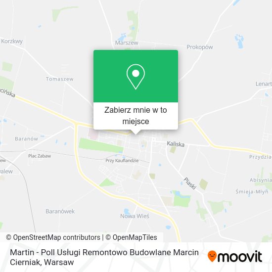Mapa Martin - Poll Usługi Remontowo Budowlane Marcin Cierniak