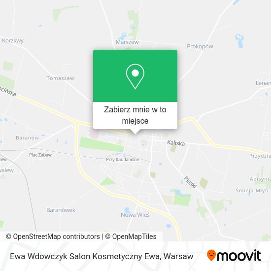 Mapa Ewa Wdowczyk Salon Kosmetyczny Ewa