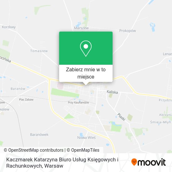 Mapa Kaczmarek Katarzyna Biuro Usług Księgowych i Rachunkowych