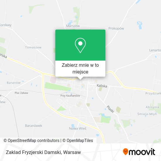 Mapa Zaklad Fryzjerski Damski