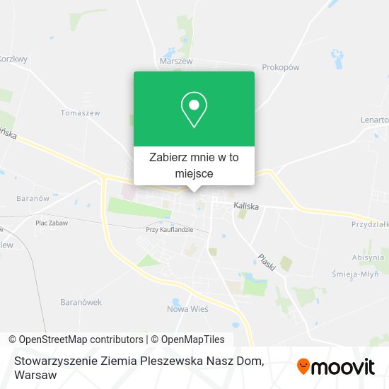 Mapa Stowarzyszenie Ziemia Pleszewska Nasz Dom