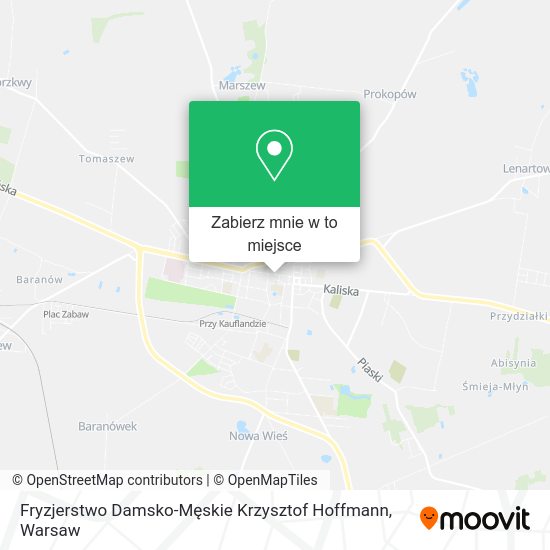 Mapa Fryzjerstwo Damsko-Męskie Krzysztof Hoffmann