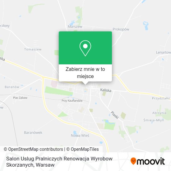 Mapa Salon Uslug Pralniczych Renowacja Wyrobow Skorzanych