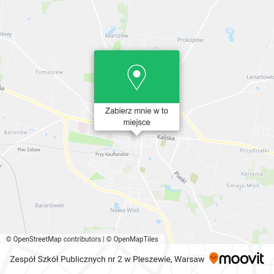 Mapa Zespół Szkół Publicznych nr 2 w Pleszewie