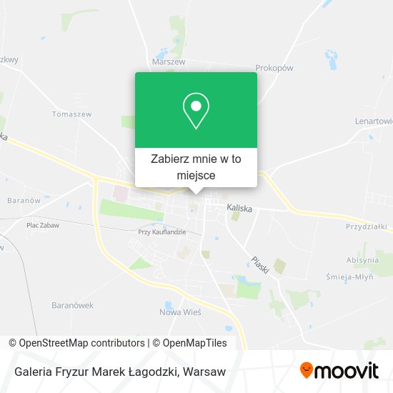 Mapa Galeria Fryzur Marek Łagodzki