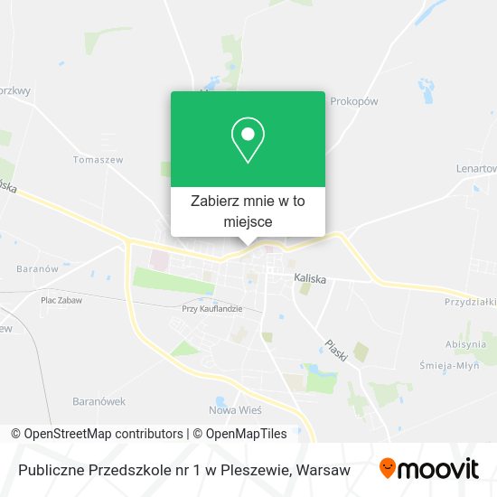 Mapa Publiczne Przedszkole nr 1 w Pleszewie