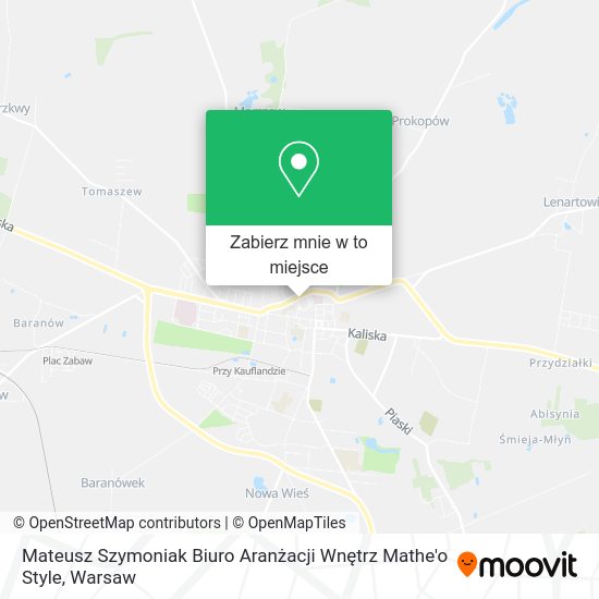Mapa Mateusz Szymoniak Biuro Aranżacji Wnętrz Mathe'o Style
