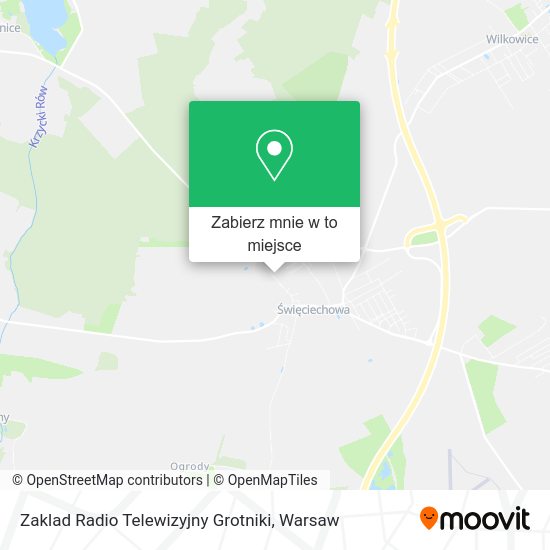 Mapa Zaklad Radio Telewizyjny Grotniki