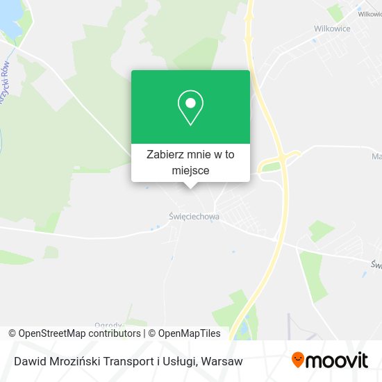 Mapa Dawid Mroziński Transport i Usługi