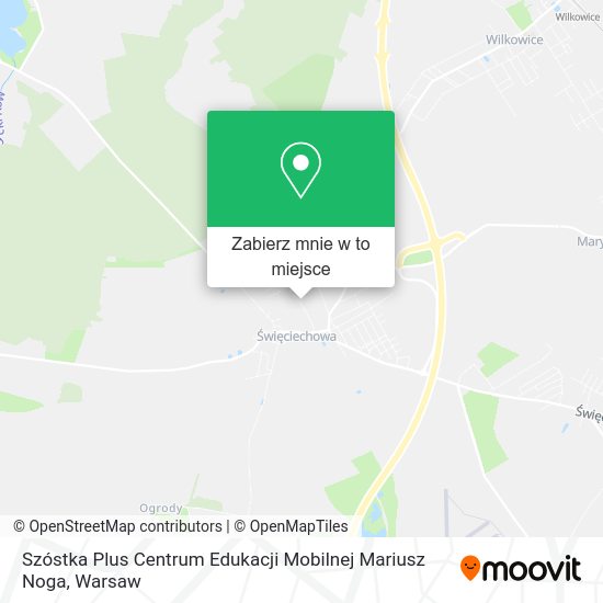 Mapa Szóstka Plus Centrum Edukacji Mobilnej Mariusz Noga