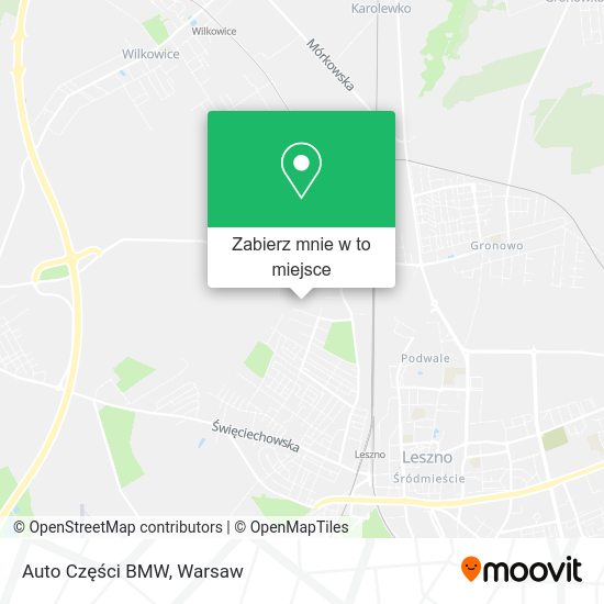 Mapa Auto Części BMW