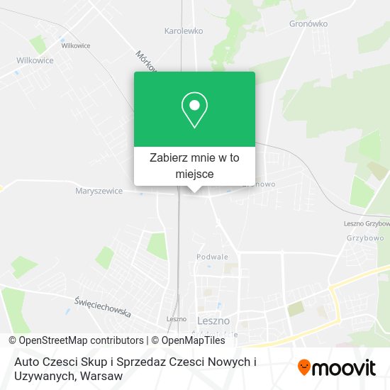 Mapa Auto Czesci Skup i Sprzedaz Czesci Nowych i Uzywanych