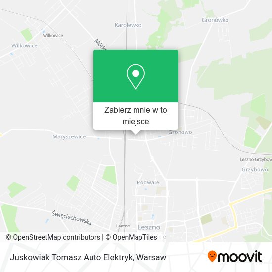 Mapa Juskowiak Tomasz Auto Elektryk