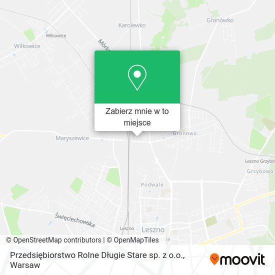 Mapa Przedsiębiorstwo Rolne Długie Stare sp. z o.o.