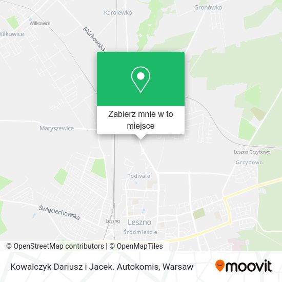 Mapa Kowalczyk Dariusz i Jacek. Autokomis