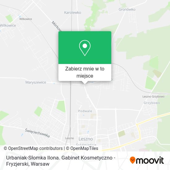 Mapa Urbaniak-Słomka Ilona. Gabinet Kosmetyczno - Fryzjerski