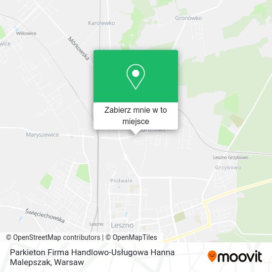 Mapa Parkieton Firma Handlowo-Usługowa Hanna Malepszak