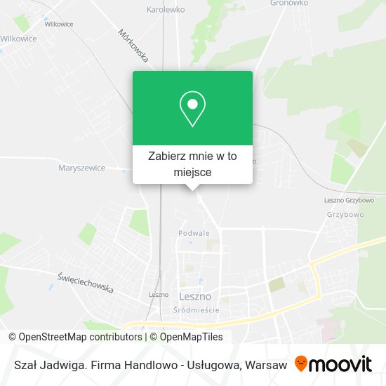 Mapa Szał Jadwiga. Firma Handlowo - Usługowa