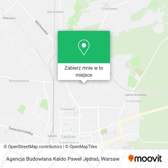 Mapa Agencja Budowlana Kaldo Paweł Jędraś