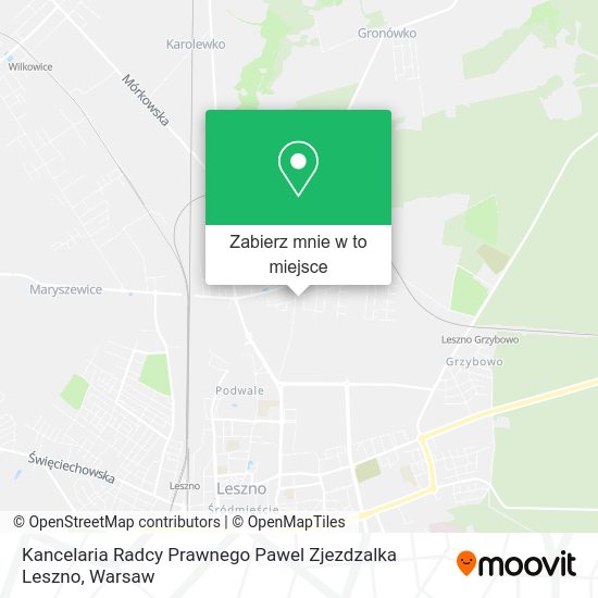 Mapa Kancelaria Radcy Prawnego Pawel Zjezdzalka Leszno