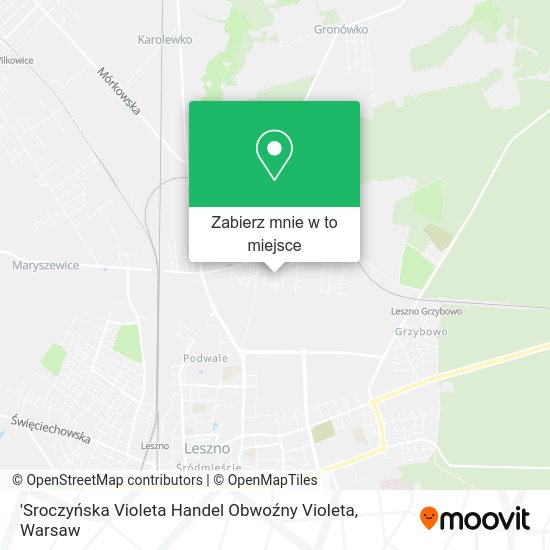 Mapa 'Sroczyńska Violeta Handel Obwoźny Violeta