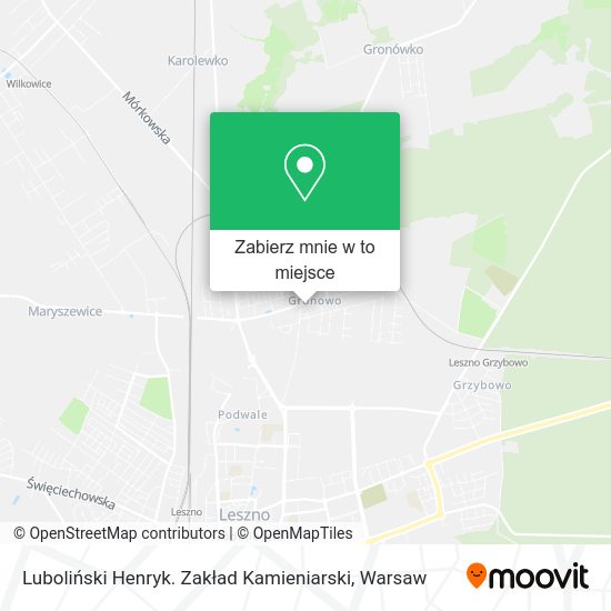 Mapa Luboliński Henryk. Zakład Kamieniarski