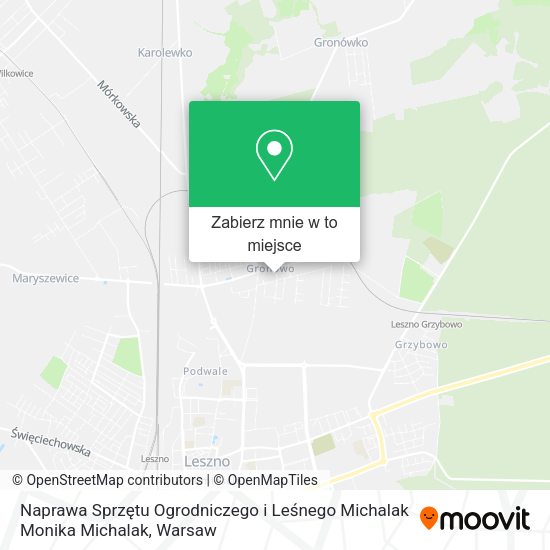 Mapa Naprawa Sprzętu Ogrodniczego i Leśnego Michalak Monika Michalak