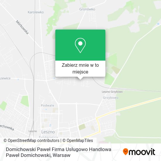 Mapa Domichowski Paweł Firma Usługowo Handlowa Paweł Domichowski