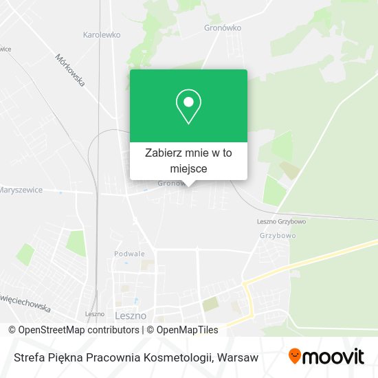 Mapa Strefa Piękna Pracownia Kosmetologii